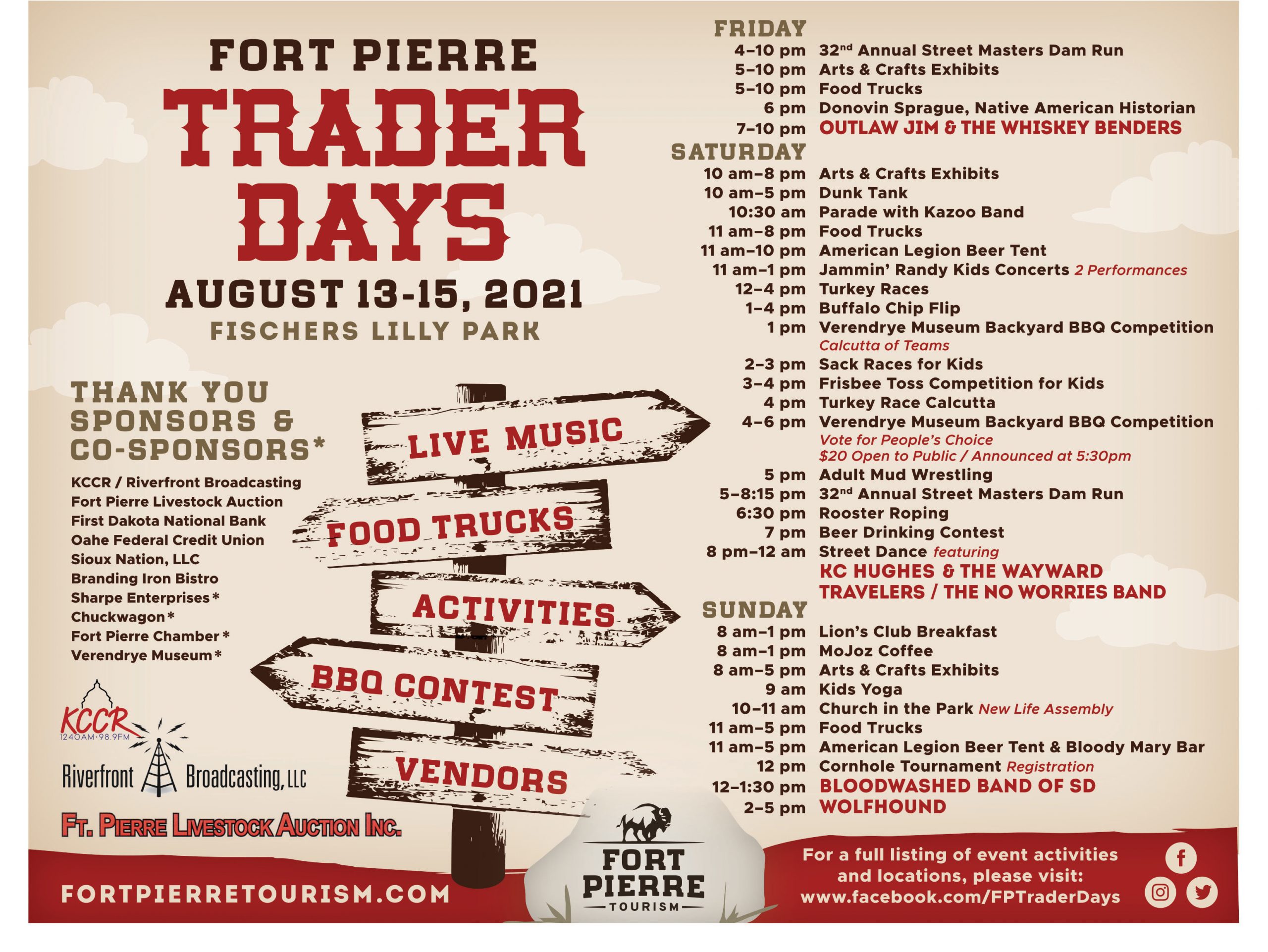 Fort Pierre Trader Days includes rooster roping, turkey races, a kazoo band parade, BBQ