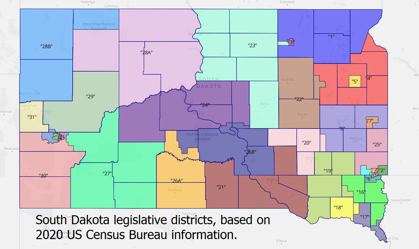 South Dakota Democratic Party Sees Potential In New Legislative Districts Map Drgnews 5247