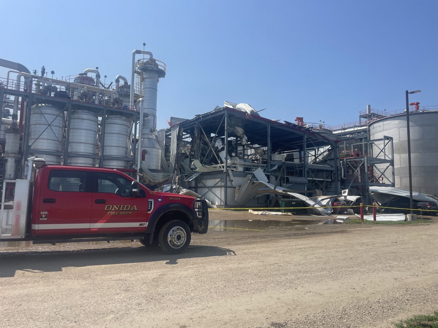 Initial indication is explosion at Ringneck Energy ethanol plant at