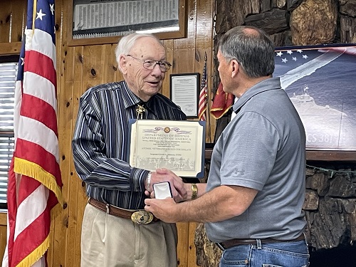 Gerald Johnson receives Atomic Veterans Commemorative Service Medal for ...